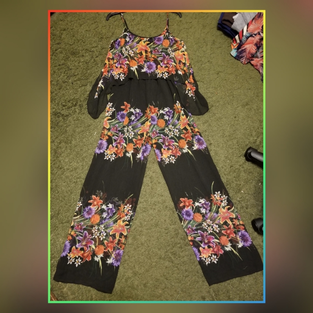 Dressy Floral Jumper by Muse Size 4